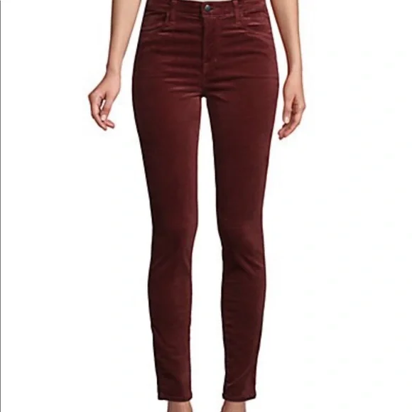 J Brand Jeans Nwot J Brand Maria High Rise In Oxblood Stretch
